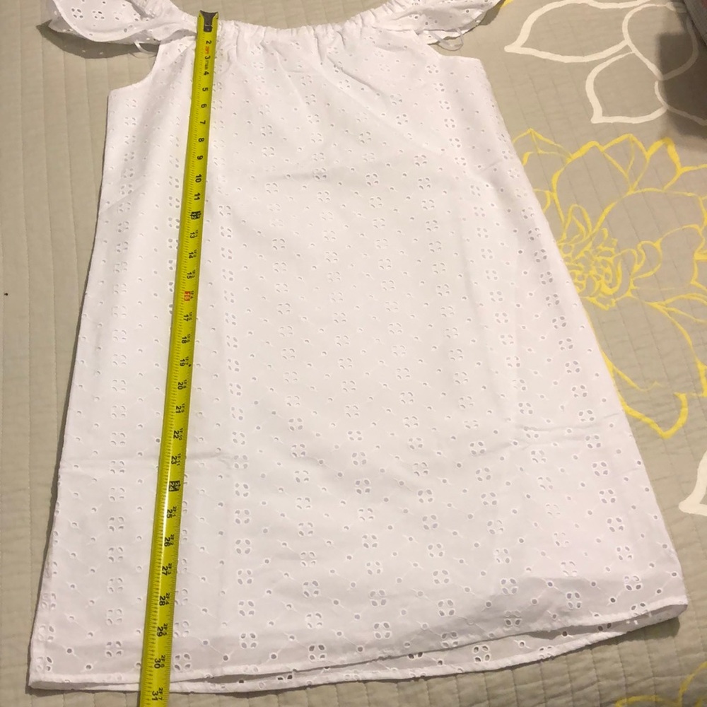 J.Crew Eyelet off-the-shoulder dress👗 - Picture 6 of 7